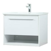 Elegant Decor 24 inch single bathroom vanity in white